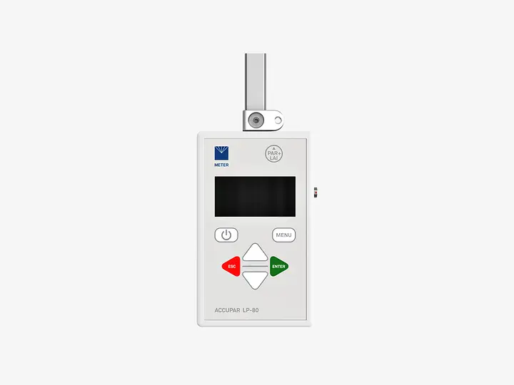 A photo of the controller unit for the LP-80 PAR and LAI measurement tool