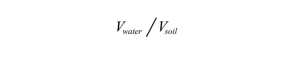 Volumetric Water Content Equation 2