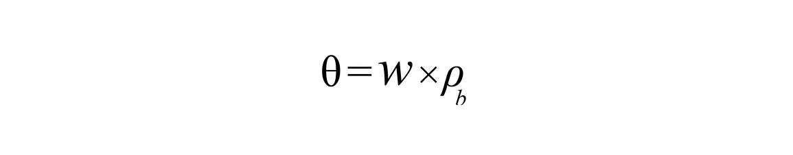 Volumetric Water Content Equation