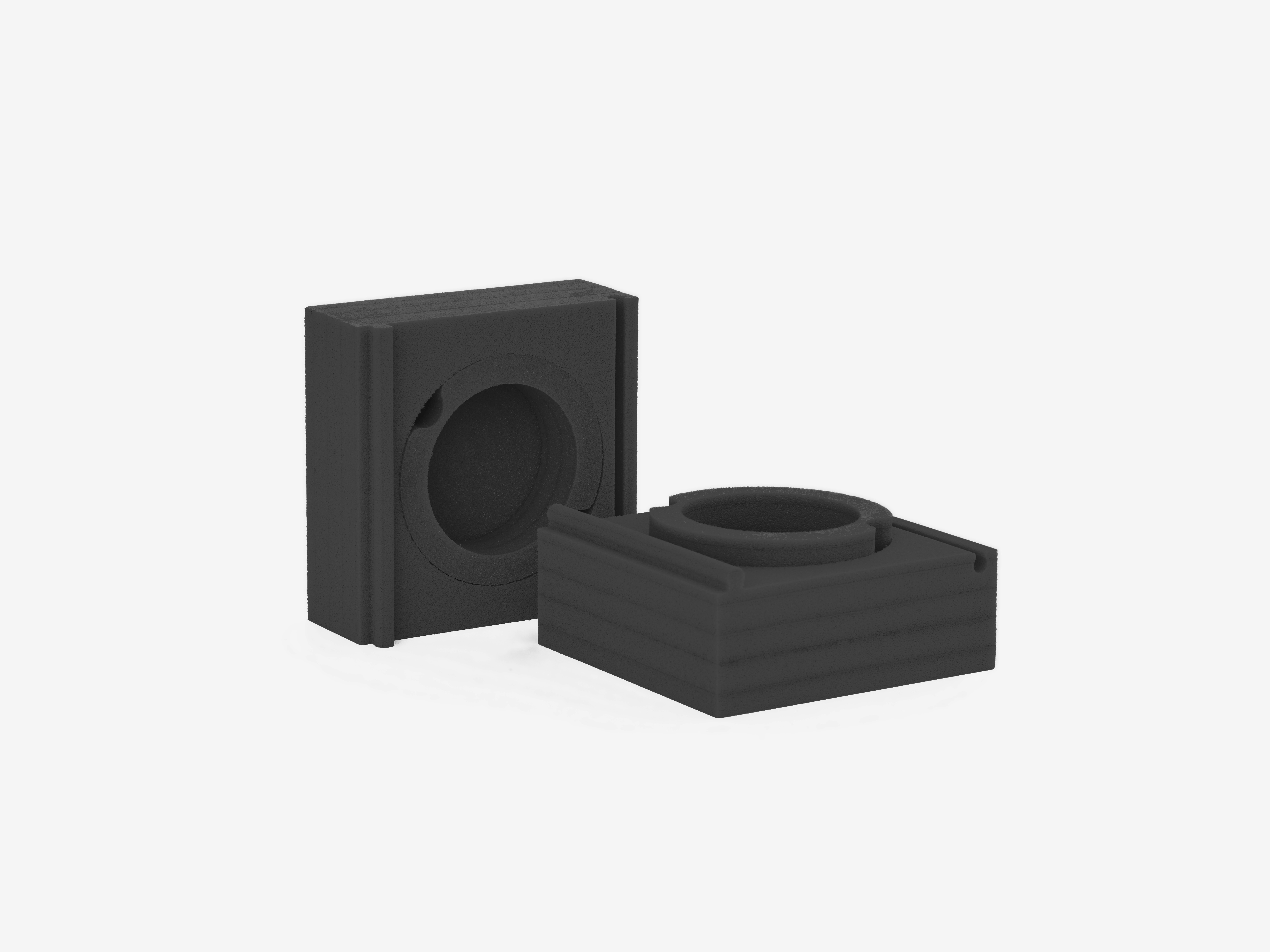 Transport box for soil sampling rings